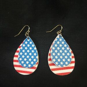 Patriotic Teardrop Earrings